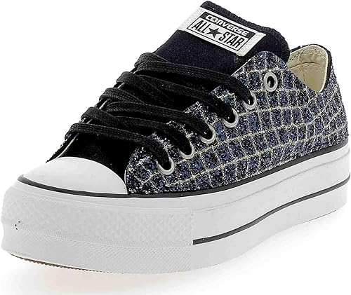 converse platform bambino blu
