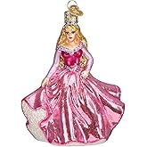 Old World Christmas Princess Glass Blown Ornament for Christmas Tree, Handcrafted Holiday Decoration, Fantasy Collection