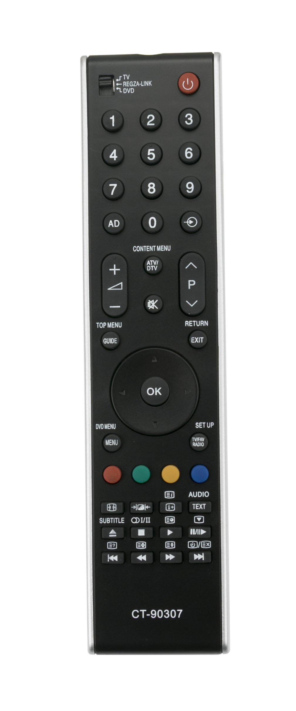 ROLLGAN CT-90307 Replace Remote Compatible with Toshiba TV 32WLT66A 32WLT68A 40XF355DG 42AV504D 42AV555DG 47WLT66A 47WLT68A 52XV555D