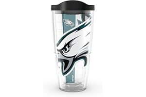 Tervis NFL Philadelphia Eagles Colossal Made in USA Double Walled Insulated Tumbler Travel Cup Keeps Drinks Cold & Hot, 24oz, Classic