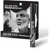 Barbers Choice Silver Line, Facial Hair Brush on Temporary Color for Silver Fox Men- Instantly Brighten White Beards, Mustache &amp; Sideburns, Less Yellow, Easy Application, Arctic White