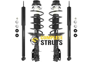 COMPLETE STRUTS COMPLETESTRUTS - Front Complete Strut Assemblies with Coil Springs and Rear Shock Absorbers Replacement for 2009-2014 Honda Fit - Set of 4