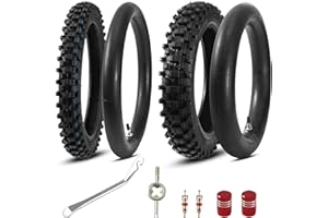 KAMIER 80/100-12 3.00-12 Rear 60/100-14 2.50-14 Front Tire and Inner Tube for KLX110 KX60 KX65 PW80 TTR90 TTR110 CRF70 XR70 Suzuki RM60 JR80 DS80 DRZ110 Apollo RFZ SSR TaoTao 110cc 125cc Pit Dirt Bike