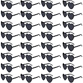 BOUBONI 28 Pack Heart Shaped Sunglasses for Women Rimless Heart Glasses Bulk Mardi Gras Candy Color Sunglasses for Party