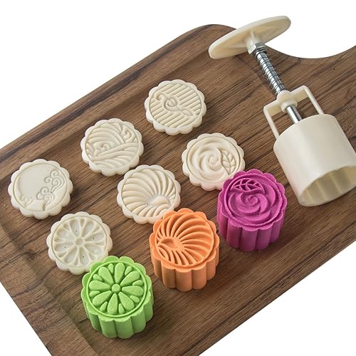 Cookie Stamp Moon Cake Mold Chinese Mid Autumn Festival Cake Press