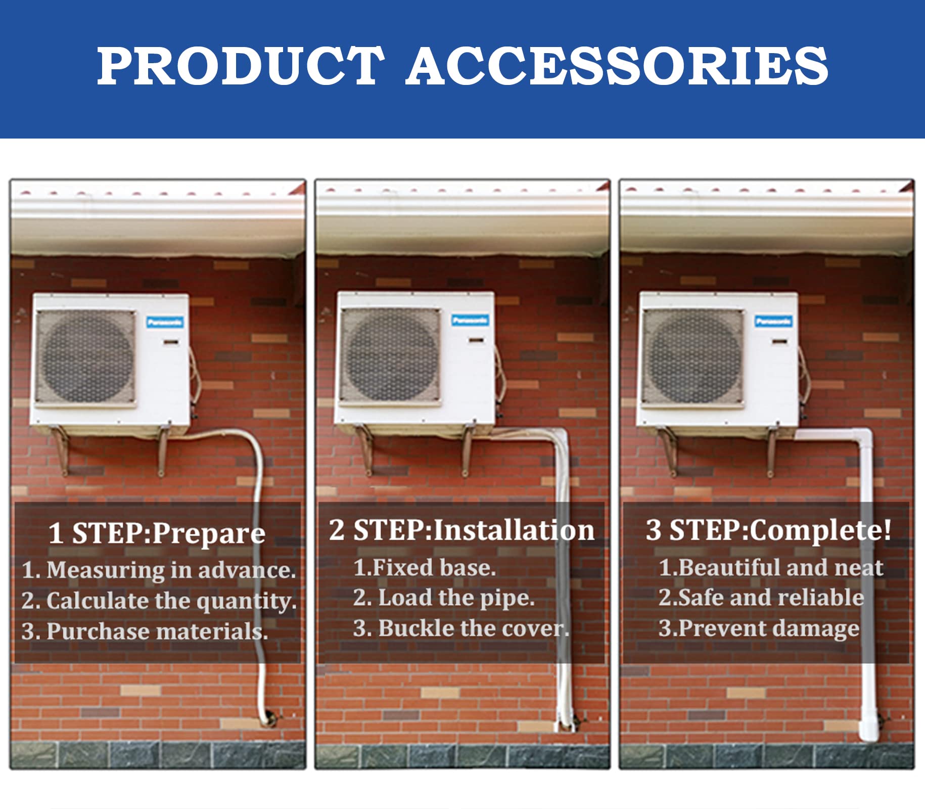 LyPrem 10Ft Mini Split Line Set Cover 3