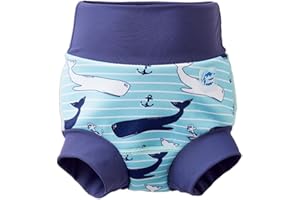 Splash About Happy Nappy Swim Diaper, Vintage Moby, 6-12 Months