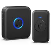 Wireless Doorbell 1000ft Range, Loud Waterproof Door Bell with 60 Melodies | Easy to Install,5 Volume Levels &amp; 2 Mute Modes, Plug-in Door Chime for Home, Classroom &amp; Office