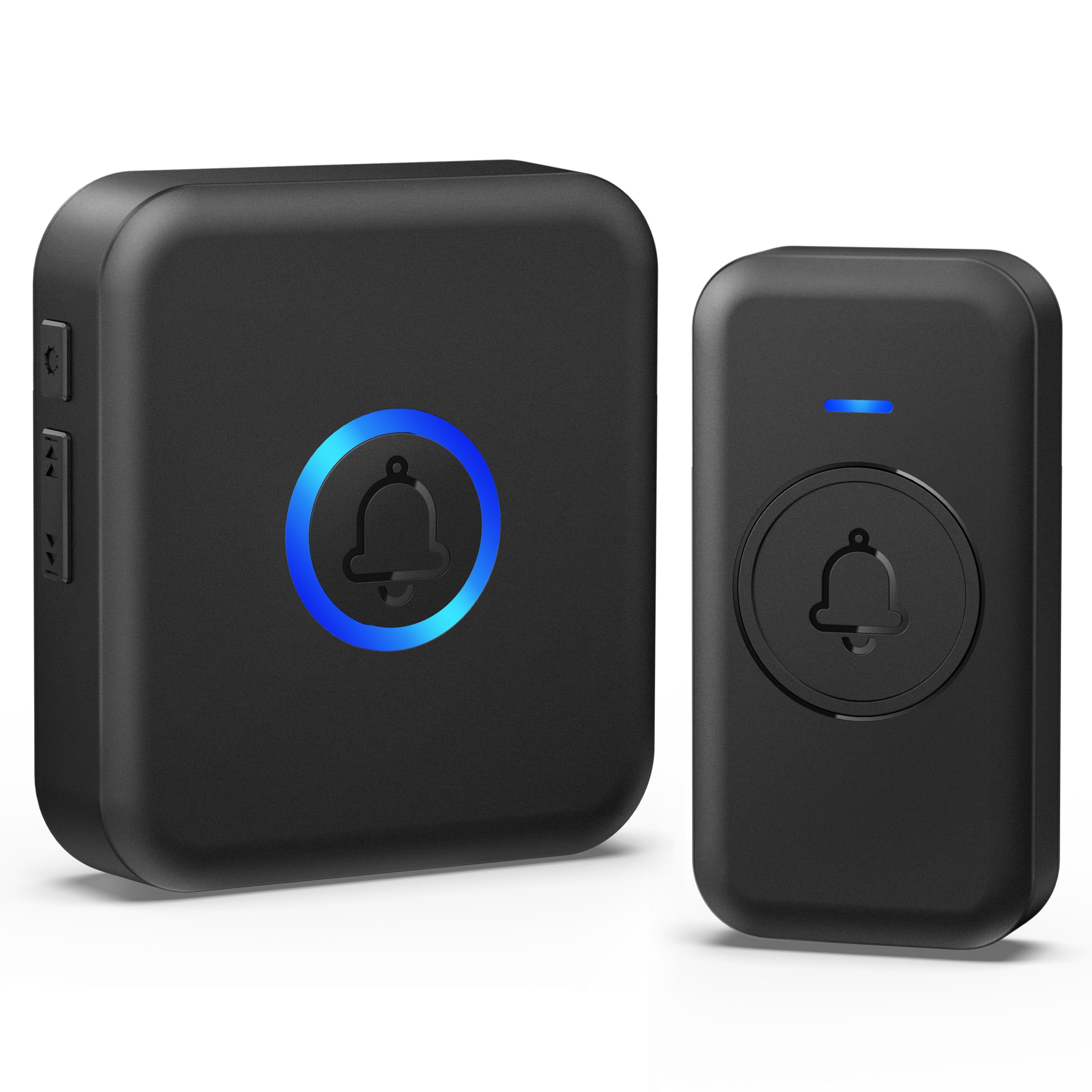 Photo 1 of FOVKSUC Wireless Doorbell, Waterproof Door Bell with 60 Chimes, 5 Volume Levels & 2 Mute Modes, Loud Doorbells Wireless for Home Classroom Office (1 Receiver & 1 Button, Black, American Plug)