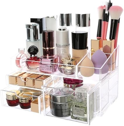 HXF Caso de vanidad Tipo de cajón Caja de Almacenamiento de cosméticos