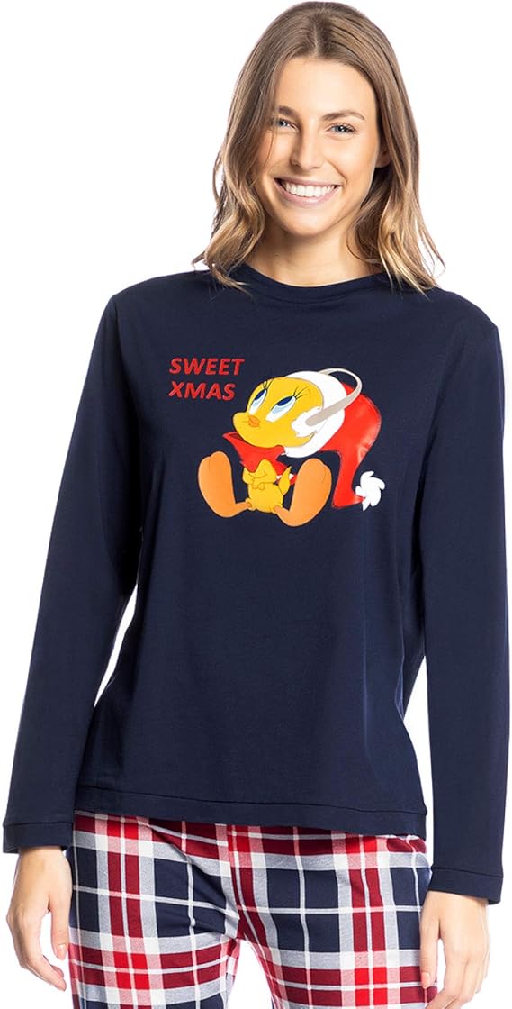 Pigiama Donna Goldenpoint Con Pizzo - Set Elegante A Manica Lunga Per Notti Comfort - Foto 7