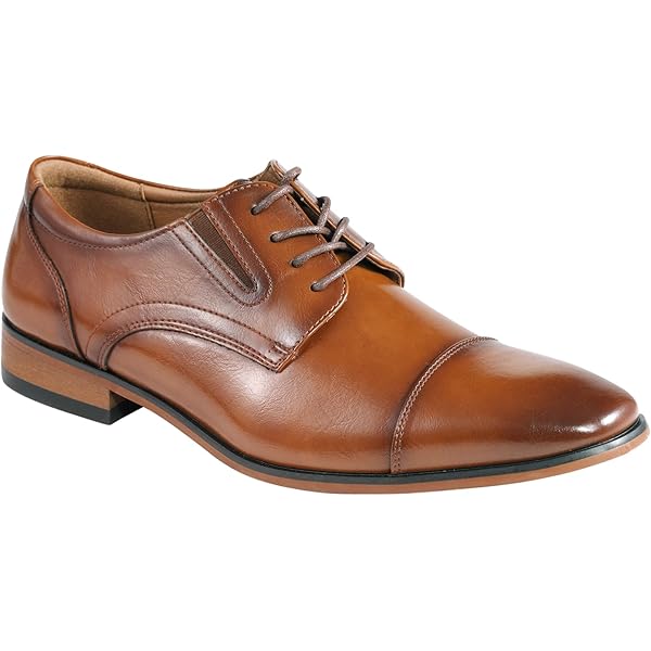 Amazon.com | Guess Men's Sameer Oxford, Medium Brown 120, 7 | Oxfords