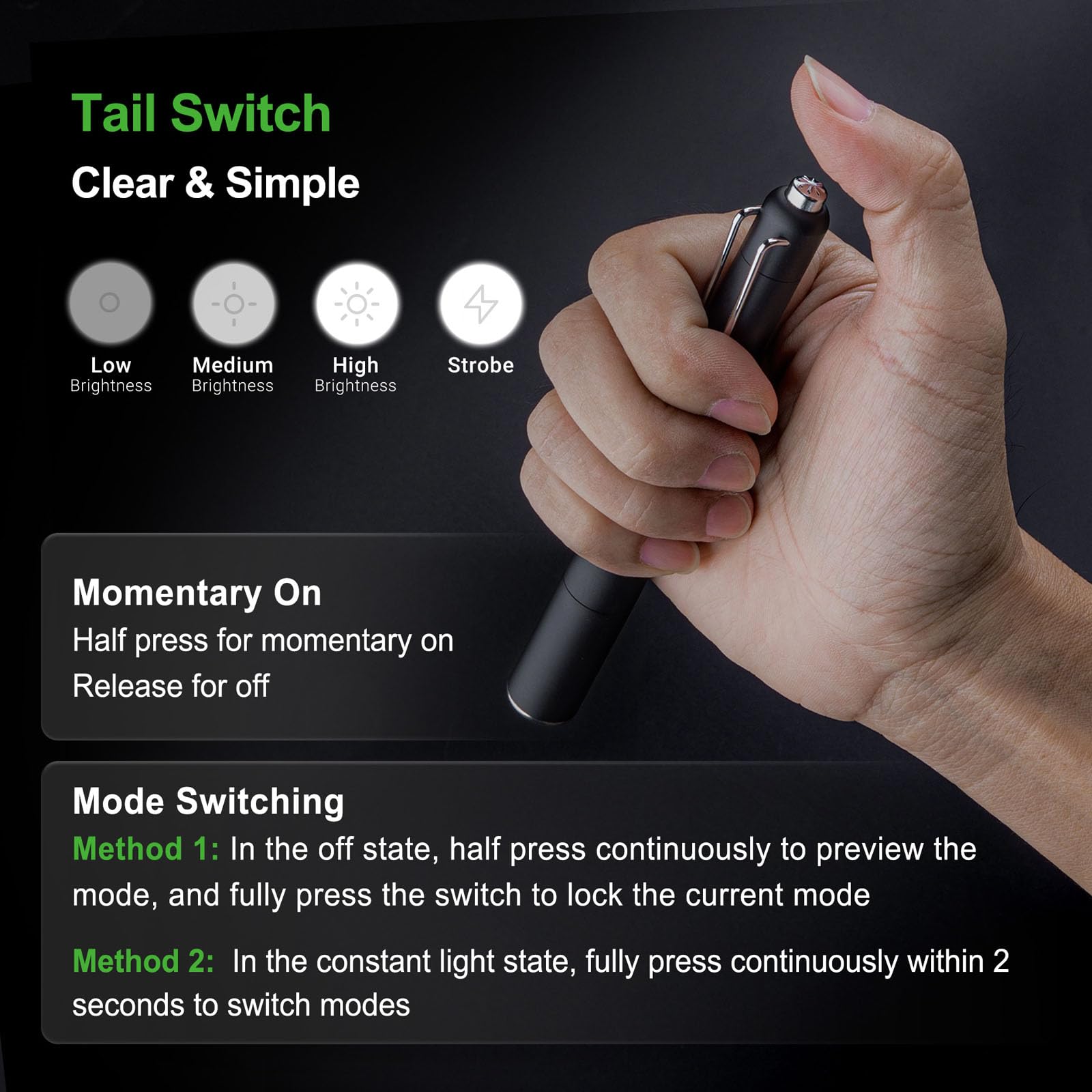 NEXTORCH K30 Pen Light, 850 Lumen Rechargeable Pocket Flashlight for Outdoor Use, Night Patrol, Vehicle Overhaul, ID Check, Power Outage Lighting, Camping Lighting, Professional Gift