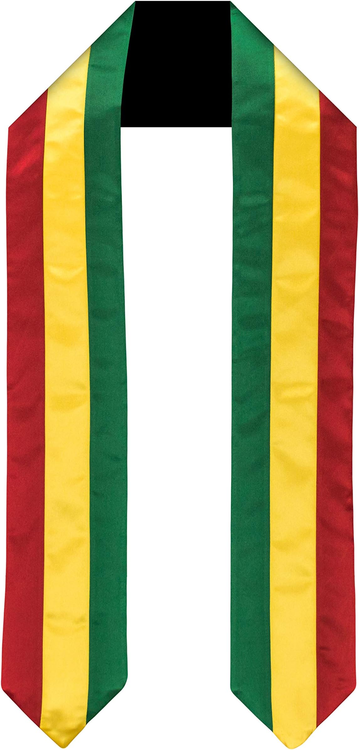 Vision Wear Western Africa Graduation Sash/Stole Flag Bridal Satin Fully Lined and Embroidered Adult Unisex