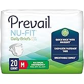 NU-FIT Maximum Absorbency Adult Briefs, Medium Case of 80