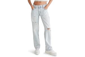 AEROPOSTALE Womens Low Rise Elastic Waist Baggy Jean