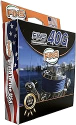 FINS 40G Super Round Braided Fishing Line USA Made