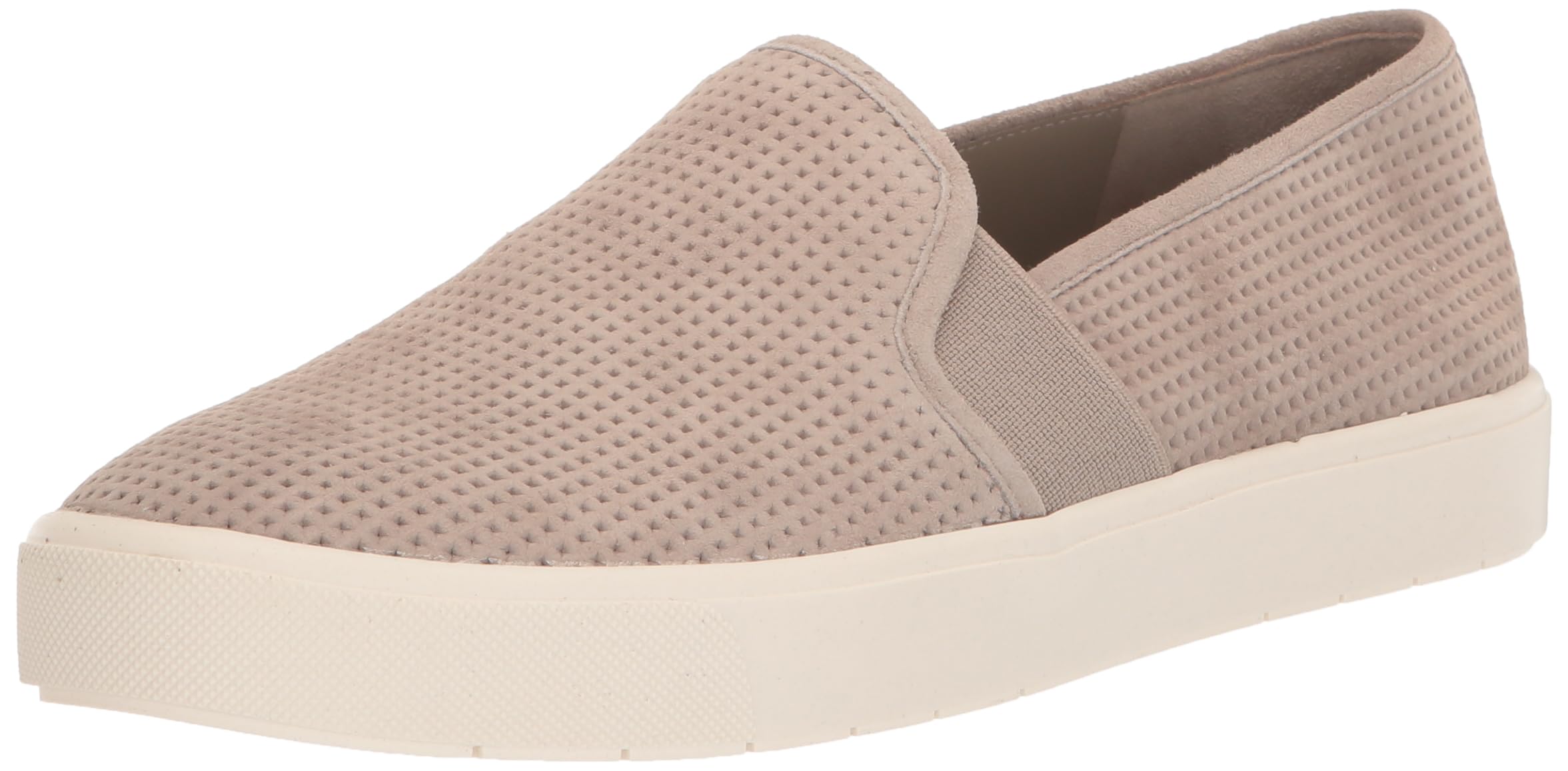 Vince Womens Blair Slip On Fashion Sneakers Taupe Grey Suede 5.5 M