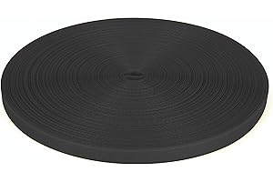 DJSUNPACKING 1/2" x 300' Polypropylene (PP) Strapping Roll, 300 lbs Break Strength– Affordable and Lightweight Strapping（100m Black）