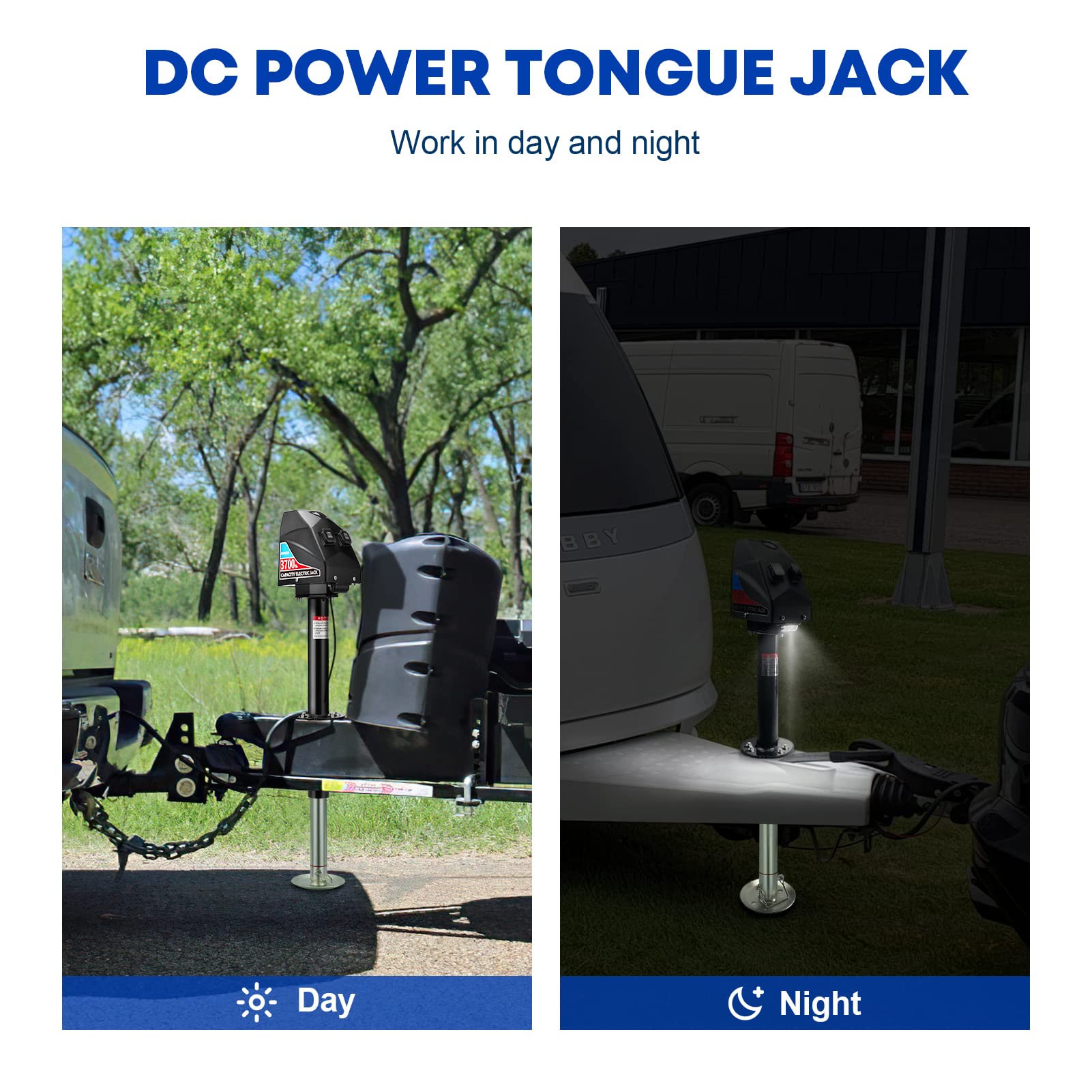 Mua Electric Trailer Jack 3700lbs, Heavy Duty RV Electric Power Tongue ...