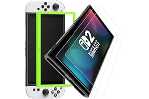 Esanik 2 Pack Matte Glass Screen Protector for Nintendo Switch 2 (2025-7.9inch),Anti-Glare & Anti-Fingerprint,Anti-Reflection,Bubble Free, Smooth as Silk, 9H Glass Screen Cover