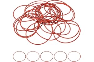 uxcell 25Pcs AS568 AS-035 Silicone O-Ring, 70A Durometer, 2-1/4" ID, 2-3/8" OD, 1/16" Width Sealing Gasket for Automotive Mac