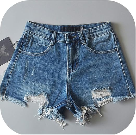 womens high waisted ripped denim shorts