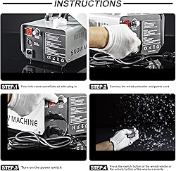 1000W Snow Machine Remote & Manual Control