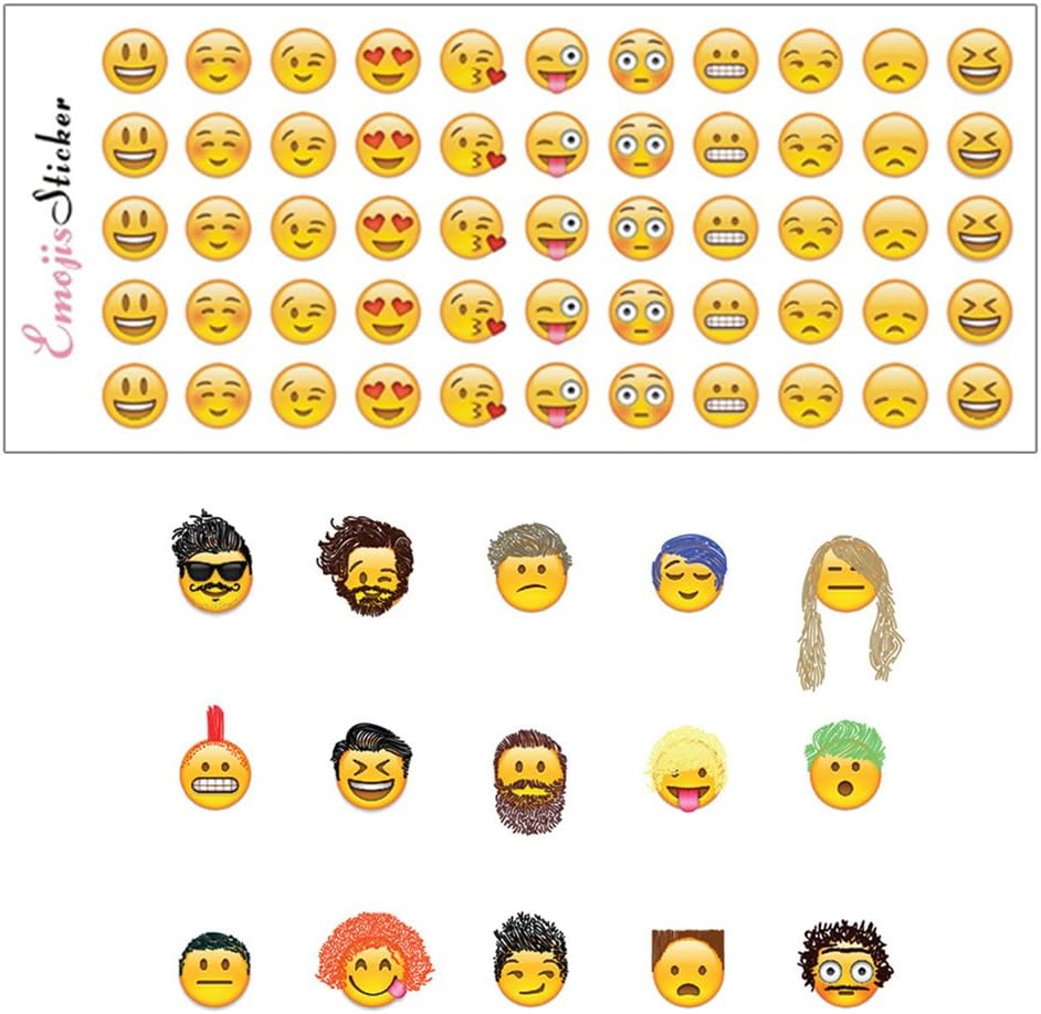 Planner Emoji Stickers Value Pack Decorative Sticker Collection for Scrapbooking