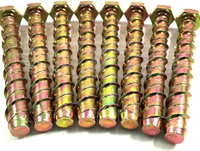 Thunderbolt M8 x 75mm Concrete Anchor Screw Hex Head Masonry Fixing (8 Pack)