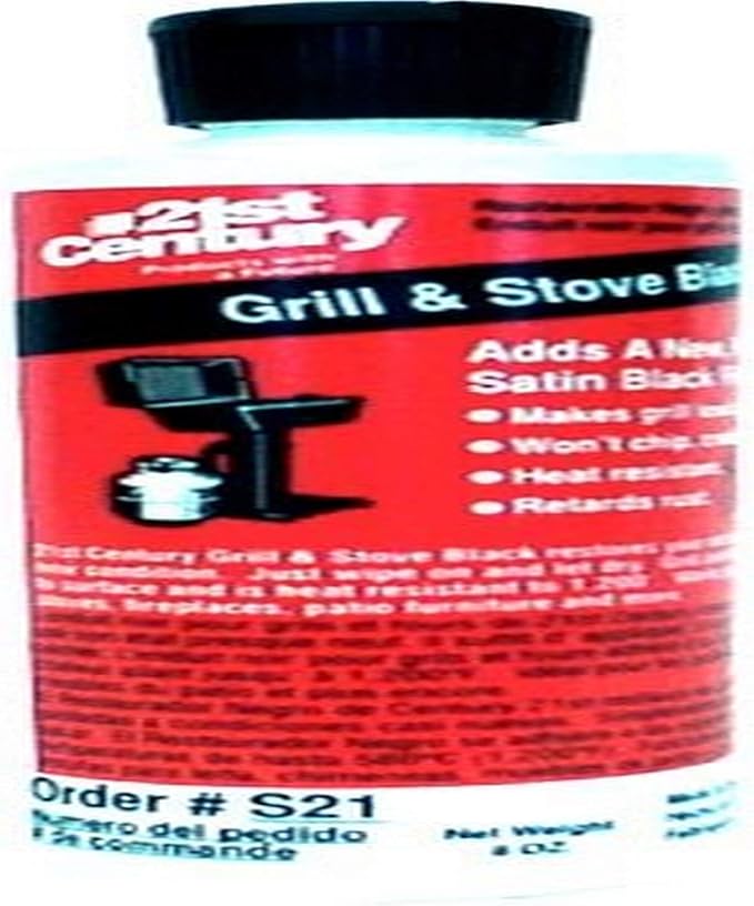 21st Century S21 Grill and Stove Polish, Black Wood