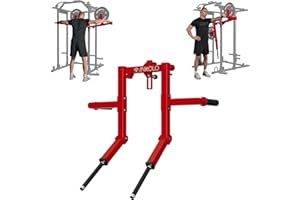 Mikolo Lateral Raise Attachment for Squat Rack, Standing Lateral Raise Machine with 1" Holes, Power Rack Cage Attachment, Upper Body Strength Training Machine for Home Gym