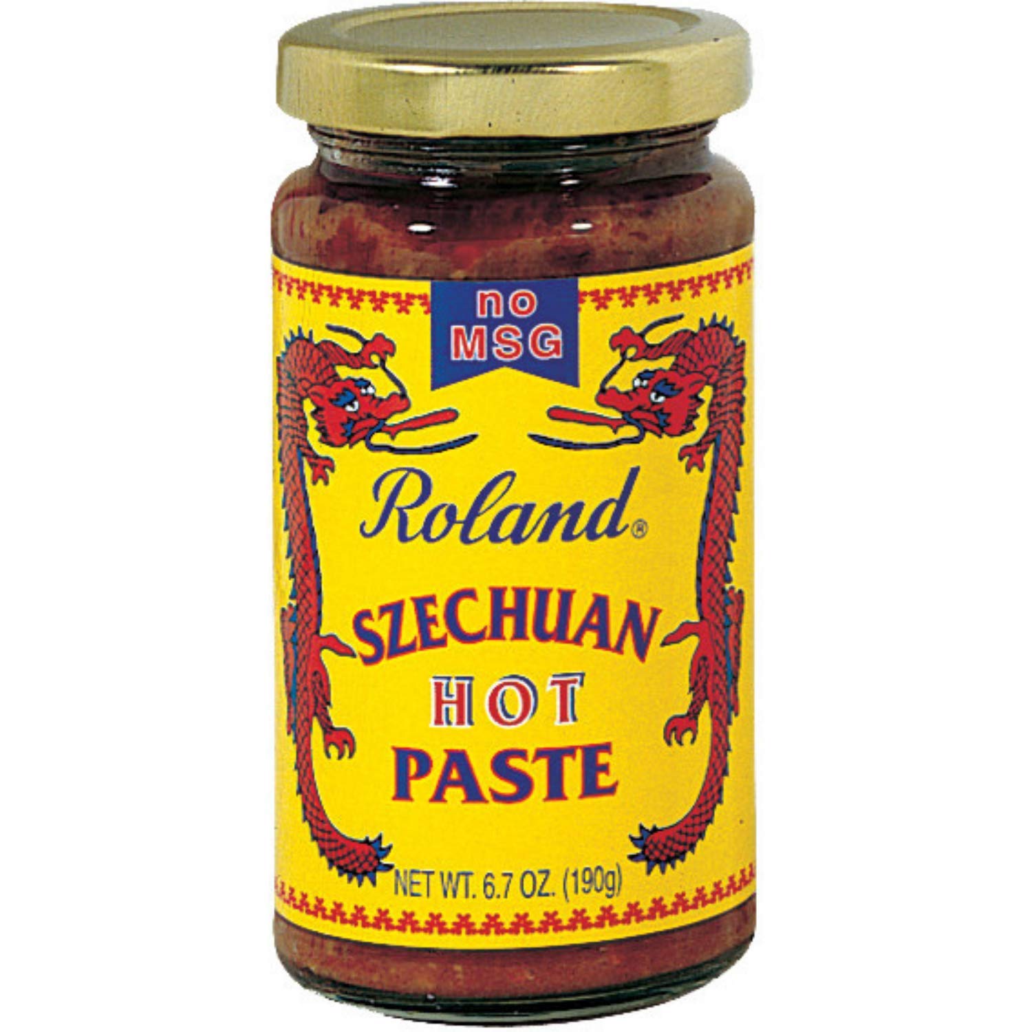 Roland Foods Hot Szechuan Paste, No MSG, Specialty Imported Food, 6.7-Ounce Jar, red (RO014)