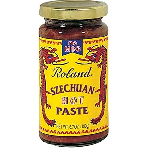 Roland Foods Hot Szechuan Paste, No MSG, Specialty Imported Food, 6.7-Ounce Jar, red (RO014)