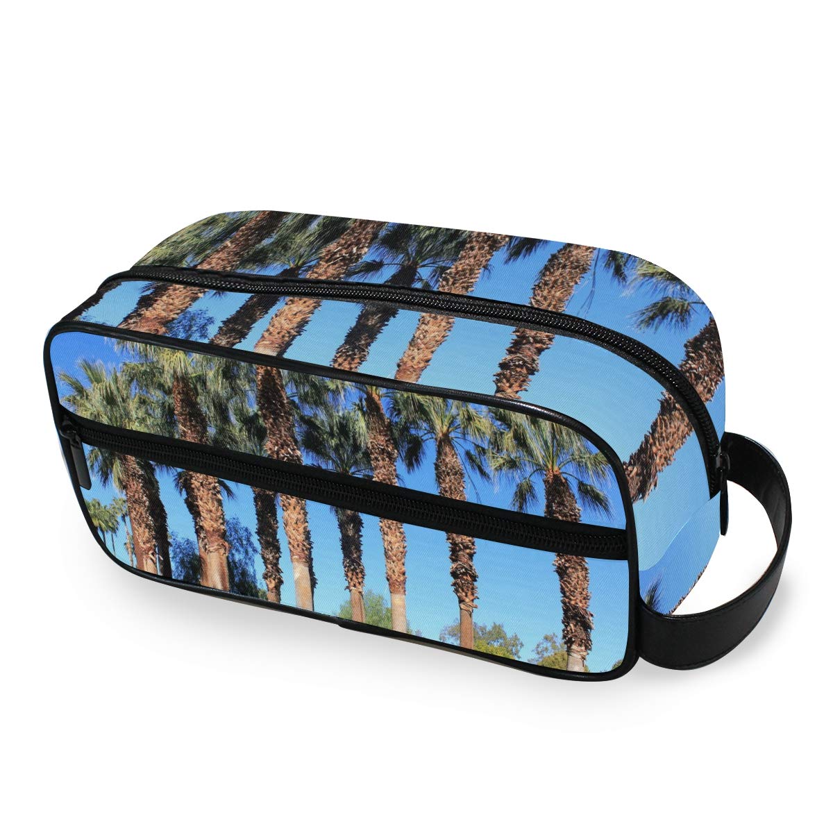 Portable Travel Toiletry Bag,Our First Family Trip To Palm Springs Cosmetic Organizer for Men Women Multifunctional Bathroom Shower Shaving Bags