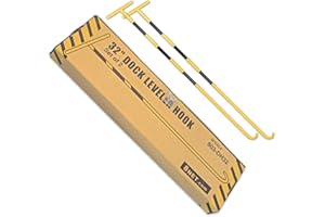 8 NET INC. 8 NET T-Style Wheel Pin Puller Handle, 32’’ Black & Yellow Pulling Hook for Dockleveler, Manhole Cover Hook, Industry Standard, Each Pack Contains 2 Pieces