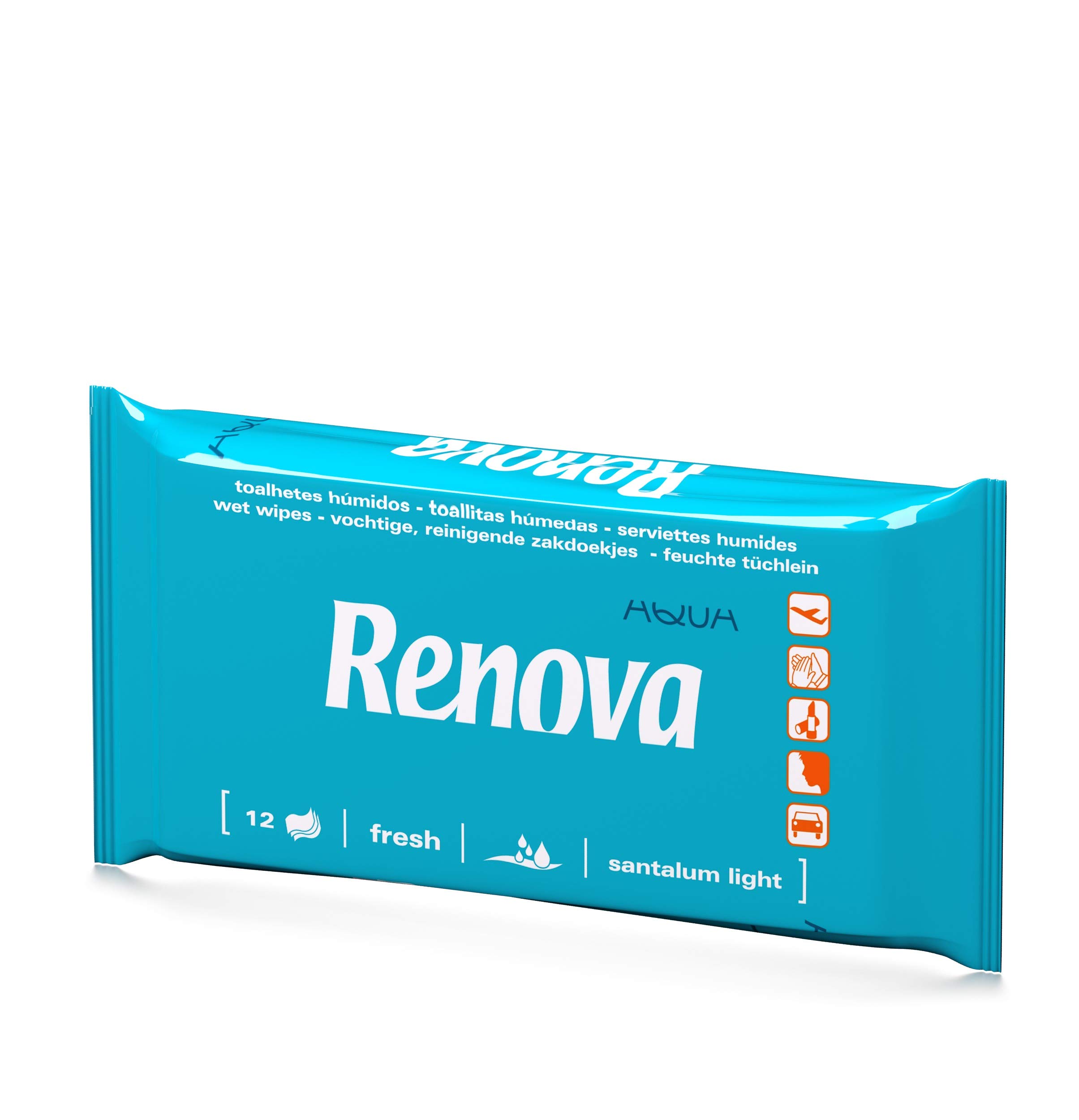 Renova Wet Wipes - 12 Wet and Scented Wipes