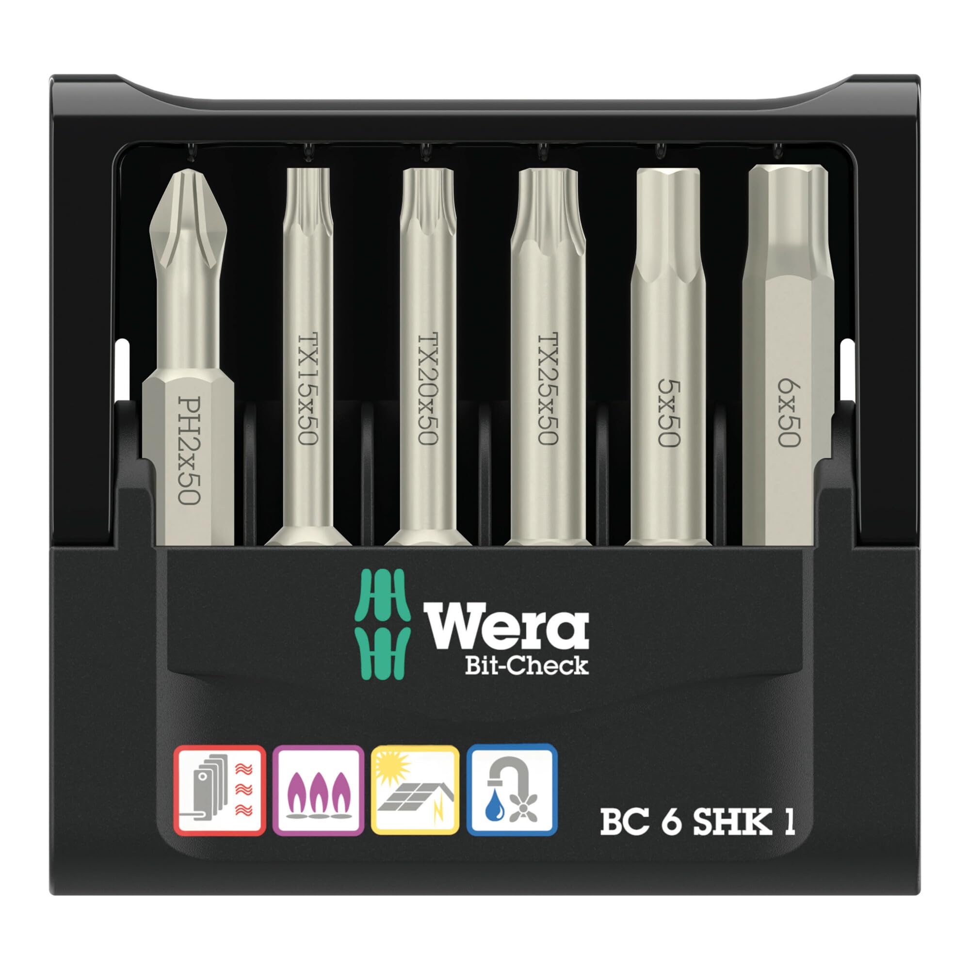 Bit-Check 6 SHK 1 SB, Bits Assortment - 05073631001