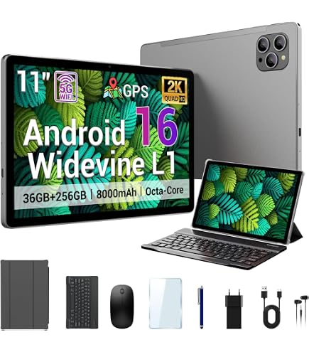 Amazon.com : WITFOCUS 2026 Android 16 Tablet 11 Inch 2K IPS 36GB