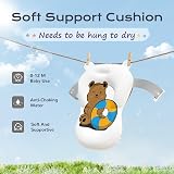 COOSEYA Baby Bath Tub Foldable Collapsible with Soft Cushion Grey 0-18m view 2