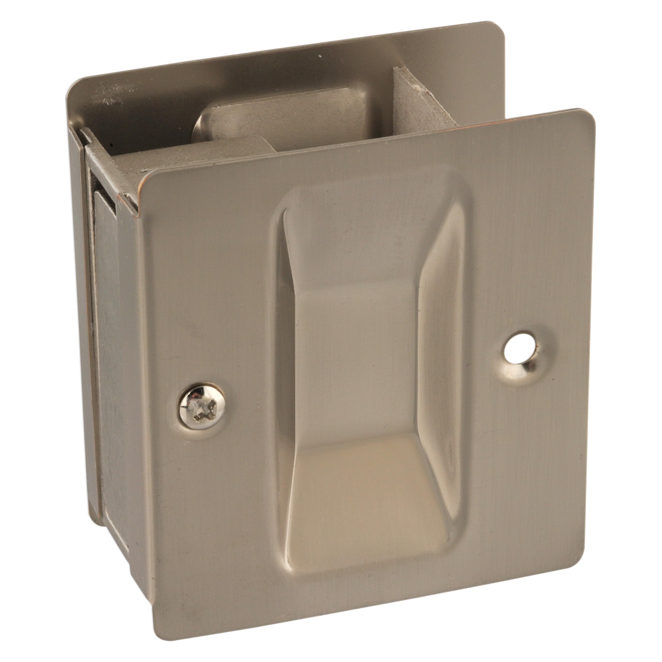 National Hardware N326-306 V1950 Pocket Door Pull in Satin Nickel, No Color, No Size