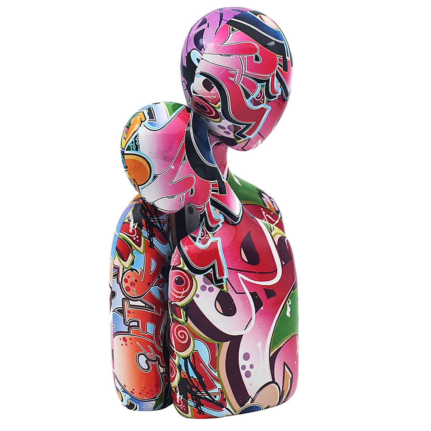 Lesser & Pavey British Designed Graffiti Ornament | Home Decor Animal Ornaments For All Homes or Offices | Decorative Home Accessories For All Types of Homes - (Embrace Small)