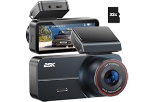 Yonvim Dash Cam，Dash Camera for Cars 2.5K with 3.39" IPS Screen & 32GB Card，Dash Cam Front 160° Wide Angle, Loop Recording for Night/Day Security,G-Sensor, Support 256 GB Max