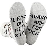 TSOTMO Hockey Season Novelty Crew Socks for Lovers Players Coach Hockey Team Gifts