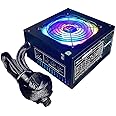 Apevia ATX-ES700-RGB Essence 700W ATX Semi-Modular Gaming Power Supply with Auto-Thermally Controlled 120mm RGB Fan, 115/230V Switch, All Protections
