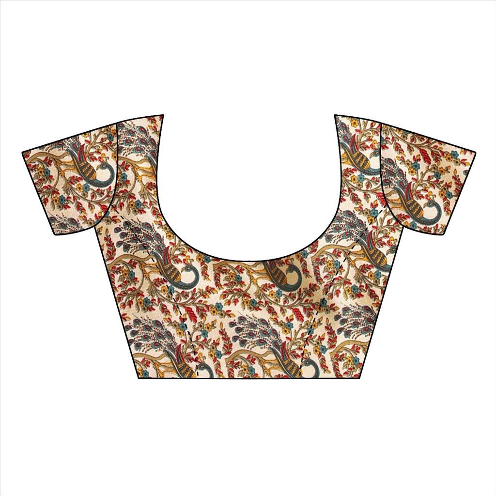 winza designer silk saree with blouse piece