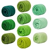 Mayboos 10 Colors Fiber Wool, Fiber Wool Yarn