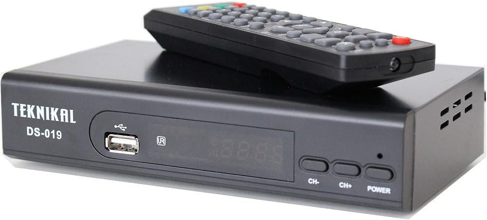 Teknikal HD Freeview Set Top Box Recorder Tuner HDMI Scart USB DVB-T Digi Box