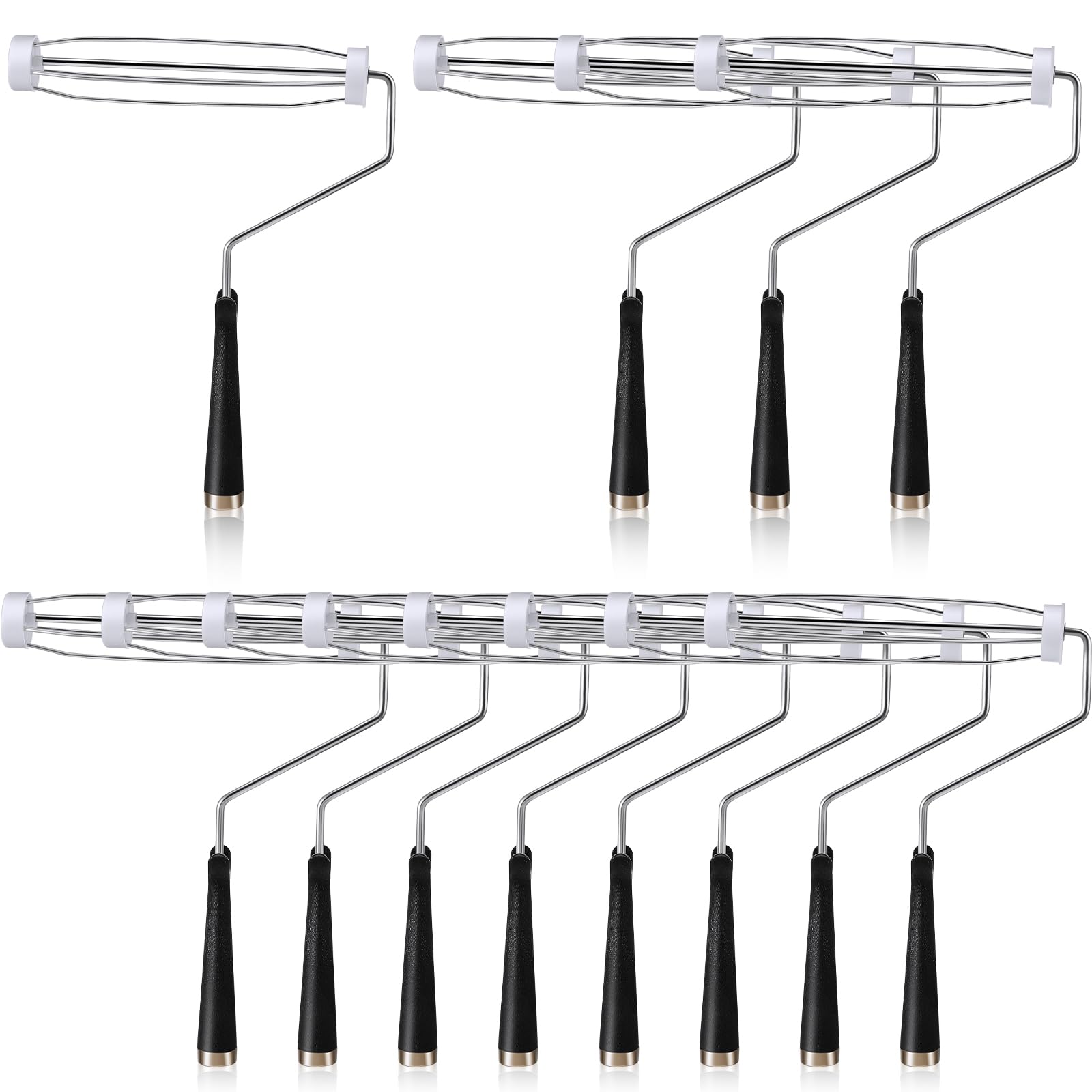 Photo 1 of Gerrii 12 Pcs 9 Inch Paint Roller Painting Roller Frame 5 Wire Brush Supplies for Wall House Homes