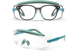 MEIGIX Anti Fog Safety Glasses Safety Goggles Over Glasses Protective Glasses with Anti Scratch Lenses Adjustable